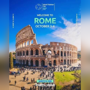 Locandina World Triathlon Cup Roma 2026, 3 e 4 ottobre